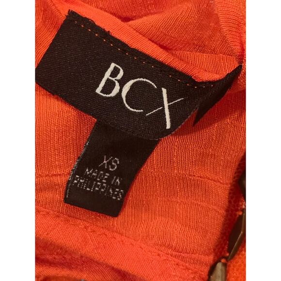 BCX Embellished Halter Tank Top in Orange – EUC Size XS - Picture 2 of 4